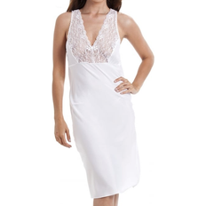 White Nightgowns Camille Classic Lace Chemise Full Slip - White