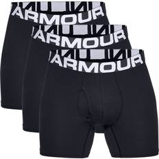 Under Armour Elastane/Lycra/Spandex Men's Underwear Under Armour Charged Cotton 6" Boxerjock 3-pack - Black