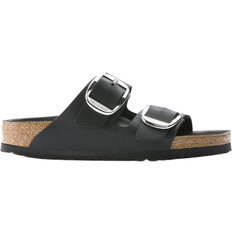 Birkenstock Arizona Slippers & Sandals Birkenstock Arizona Big Buckle Oiled Leather - Black