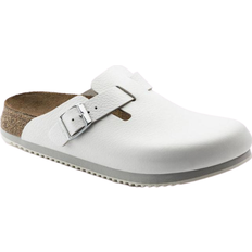 Birkenstock Boston Super Grip Natural Leather - White