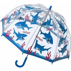 Bugzz Shark Print Clear Kids Umbrella Multi