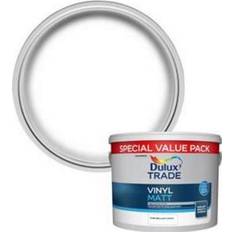 Dulux brilliant white matt Dulux Trade Vinyl Matt Ceiling Paint, Wall Paint Brilliant White 7.5L