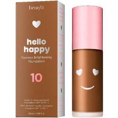 Benefit hello flawless foundation Benefit Hello Happy Flawless Brightening Foundation SPF15 PA++ #10 Deep Warm