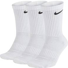 L - Men Underwear Nike Everyday Cushion Crew 3-pack - White/Black