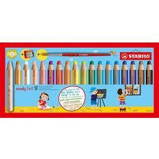 Coloured Pencils Stabilo Woody 3 in 1 Multi Talented Coloured Pencils 18-pack