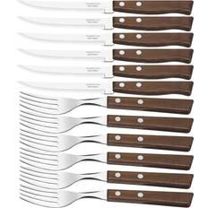 Stainless Steel Cutlery Tramontina Churrasco Flatware Barbecue Cutlery Set 35.5cm 12pcs