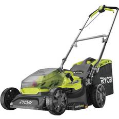 Ryobi With Collection Box - With Mulching Battery Powered Mowers Ryobi RY18LM37A-140 Battery Powered Mower