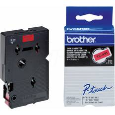 Brother P-Touch Labelling Tape Black on Red