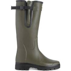 Green Wellingtons Le Chameau Vierzon Jersey Lined - Vert Chameau