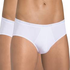 Briefs - White Men's Underwear Sloggi Basic Midi Briefs 2-pack - White