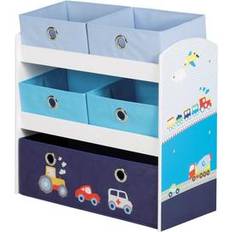 White Storage Boxes Roba Play Shelven Racing Driver