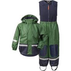 Insulating Function Rain Sets Children's Clothing Didriksons Boardman Kid's Set - Leaf Green (503408-423)