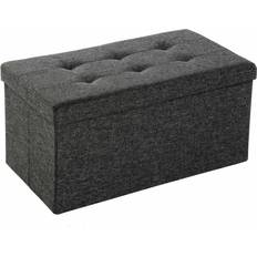 Polyester Storage Benches tectake Foldable Storage Bench 76x38cm