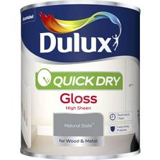 Dulux Quick Dry Gloss Metal Paint Natural Slate 0.75L