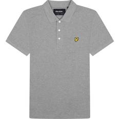 Lyle & Scott Plain Polo Shirt - Mid Grey Marl