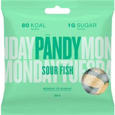 Sugar Free Sweets Pandy Sour Fish Candy 50g 1pack