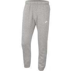 Joggers - Men Trousers Nike Sportswear Club Fleece Men's Pants - Dark Grey Heather/Matte Silver/White