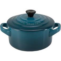 Le Creuset Deep Teal Stoneware Round with lid 0.25 L 10 cm