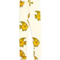 Mini Rodini Fish Leggings - Offwhite (2063012711)