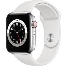 Apple Watch Series 6 Smartwatches Apple Watch Series 6 Cellular 44mm Stainless Steel Case with Sport Band