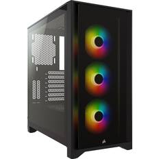 Full Tower (E-ATX) - Micro-ATX Computer Cases Corsair iCUE 4000X RGB Tempered Glass