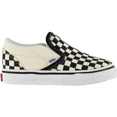 Vans checkerboard Vans Toddler Checkerboard Slip-On V - Black/White