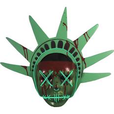 Turquoise Facemasks Trick or Treat Studios Election Year Lady Liberty Light-Up Mask