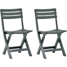 Plastic Garden Chairs vidaXL 48789 2-pack Garden Dining Chair