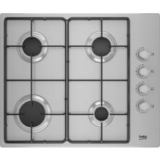 Gas Hobs - White Built in Hobs Beko HIBG64120SX