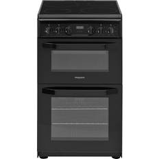 50cm - A Ceramic Cookers Hotpoint HD5V93CCB Black