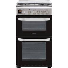 50cm - A+ Gas Cookers Hotpoint HD5G00CCX Stainless Steel, Graphite