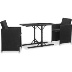 vidaXL 46373 Patio Dining Set, 1 Table incl. 2 Chairs