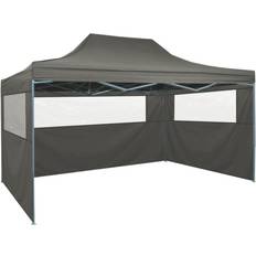 Blue Pavilions vidaXL Professional Folding Tent with 3 Sidewalls 3x4 m