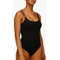 Whistles Women Swimsuits Whistles Double Strap Textured Swimsuit - Black