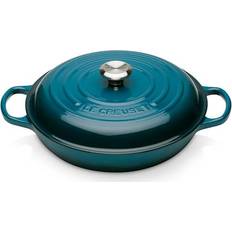 Le Creuset Cast Iron Shallow Casseroles Le Creuset Signature with lid 3.5 L 30 cm