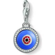 Thomas Sabo Charm Club Evil Eye Charm Pendant - Silver/Blue/White