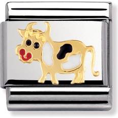 Nomination Composable Classic Link Cow Charm -Silver/Gold/White/Black (030212 04)