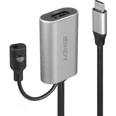 Cables Lindy USB C-USB A/3.5mm 3.1 Gen.1 M-F 5m