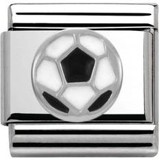 Nomination Composable Classic Link Soccer Ball Charm - Silver/Black/White