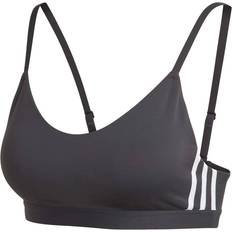 Adidas All Me 3-Stripes Sports Bra - Black/White