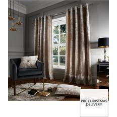 Solid Colours Curtains Catherine Lansfield Crushed Velvet 168x183cm