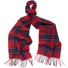 Barbour Tartan Lambswool Scarf Unisex - Red