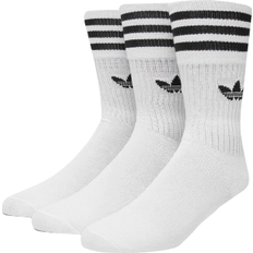 adidas Originals Solid Crew Socks 3-pack - White/Black