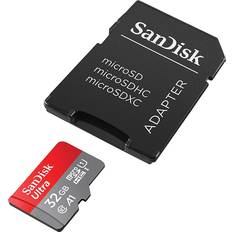 32 GB - microSDHC Memory Cards & USB Flash Drives SanDisk Ultra microSDHC Class 10 UHS-I U1 A1 120MB/s 32GB +SD adapter