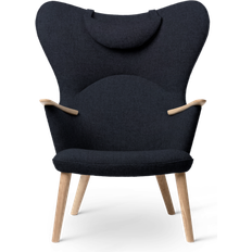 Black Lounge Chairs Carl Hansen & Søn CH78 Mama Bear Lounge Chair 106cm