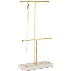 Women Jewellery Stands Sass & Belle Double Terrazzo Jewellery Stand - Gold