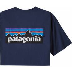 Patagonia M - Men Clothing Patagonia P-6 Logo Responsibili-T-shirt - Classic Navy