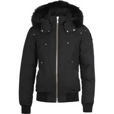 Moose Knuckles Ballistic Bomber Jacket - Black/Black Fox Fur