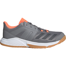 Grey Handball Shoes adidas Essence - Grey Three/Grey Six/Signal Coral