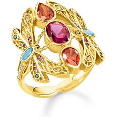 Thomas Sabo Dragonfly Ring - Gold/Multicolour